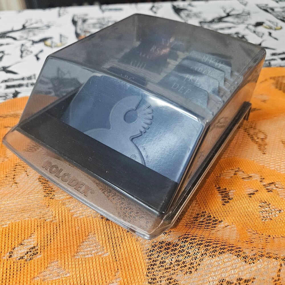 Vintage Rolodex S310C Covered Address Telephone Index Card File Petite Dividers